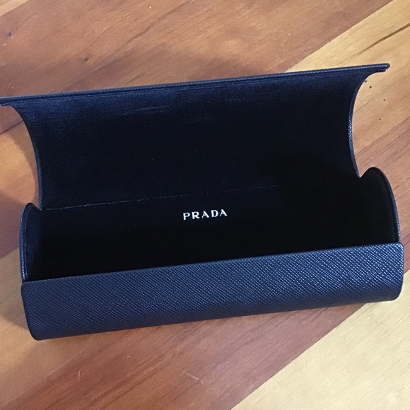Prada Glasses Case & Box and Eyeglass Cleaning Cloth New Unused - Picture 2 of 10